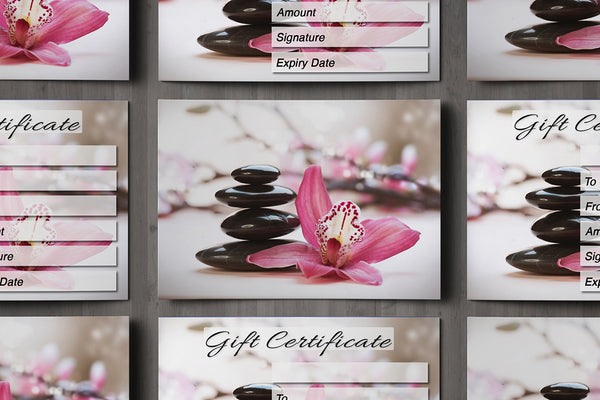 Gift Voucher Card for Hairdressers / Beauty Salons, Nail Treatment, Spa, Massage